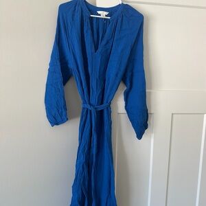 H&M Vibrant Blue Long Sleeve Dress